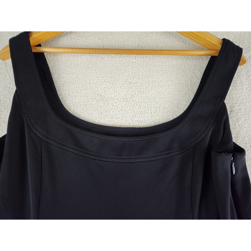 Ralph Lauren Fit and Flare Sleeveless Strappy Black Cocktail Dress Size 12 - Picture 3 of 9